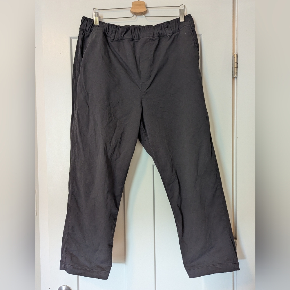 Toast Gabi Pull On Cotton Pants, Faded Black